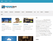 Tablet Screenshot of emergingworld.org